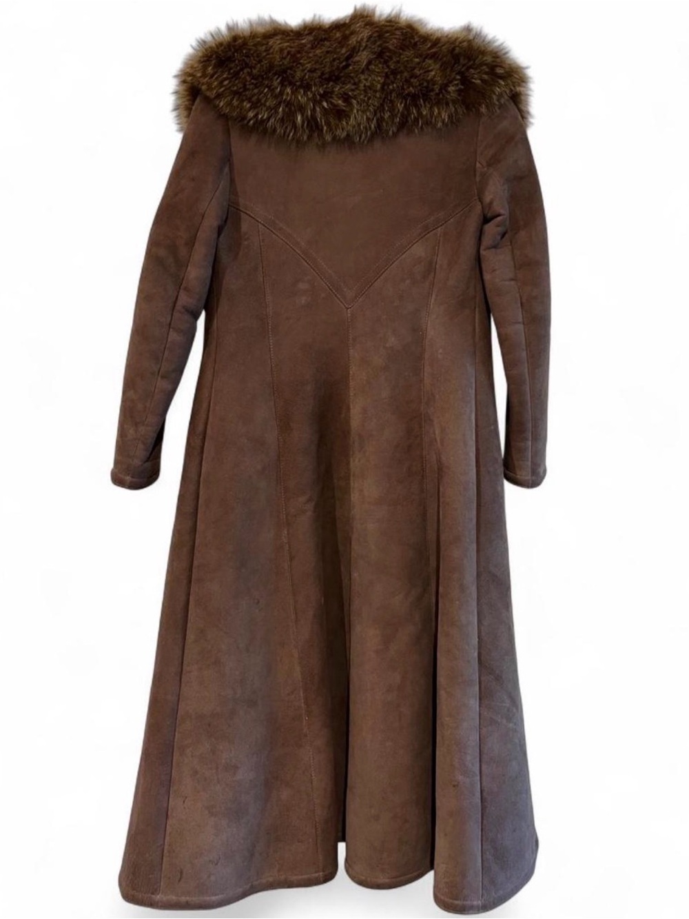 Vintage 70s Burberrys Californian Spring Lamb Shearling Coat - Picture 4 of 7